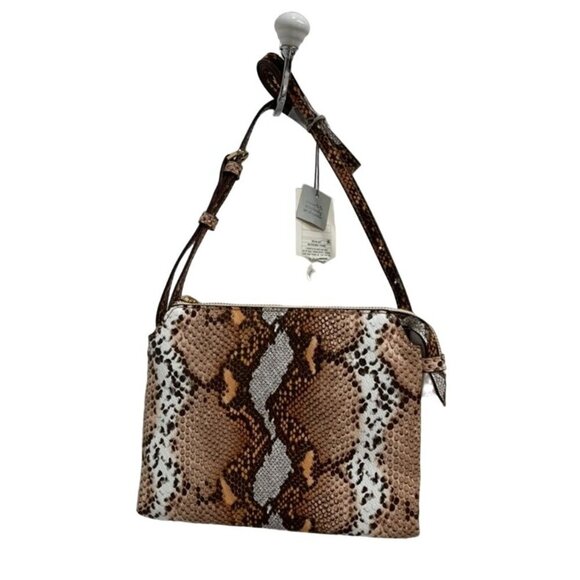 A New Day Faux Snakeskin Crossbody/Clutch Bag Adjustable Strap & Zip Closure - Picture 2 of 11